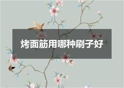 烤面筋用哪种刷子好