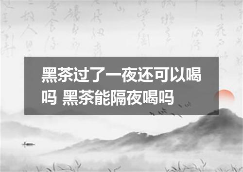 黑茶过了一夜还可以喝吗 黑茶能隔夜喝吗