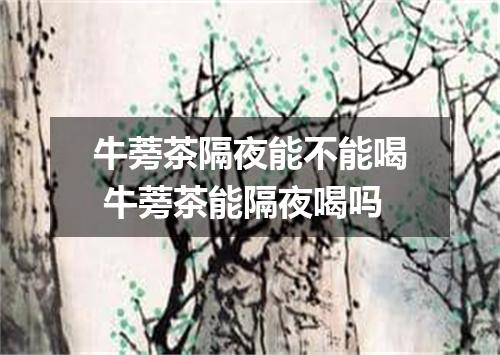 牛蒡茶隔夜能不能喝 牛蒡茶能隔夜喝吗