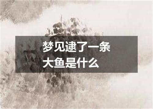 梦见逮了一条大鱼是什么