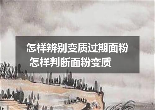 怎样辨别变质过期面粉 怎样判断面粉变质
