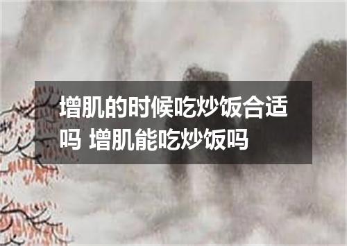 增肌的时候吃炒饭合适吗 增肌能吃炒饭吗
