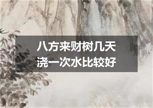 八方来财树几天浇一次水比较好