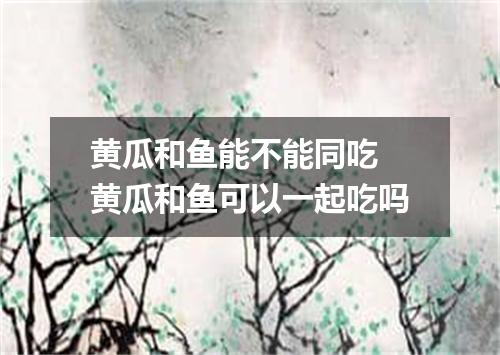 黄瓜和鱼能不能同吃 黄瓜和鱼可以一起吃吗