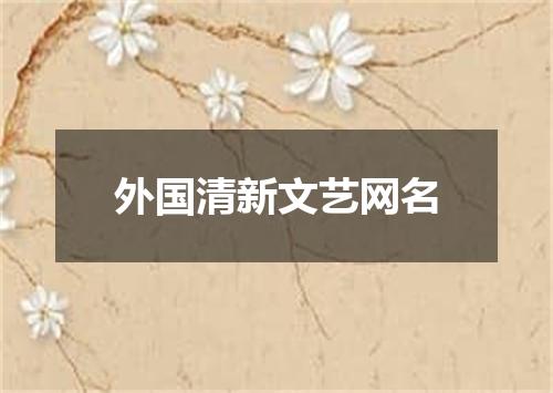 外国清新文艺网名