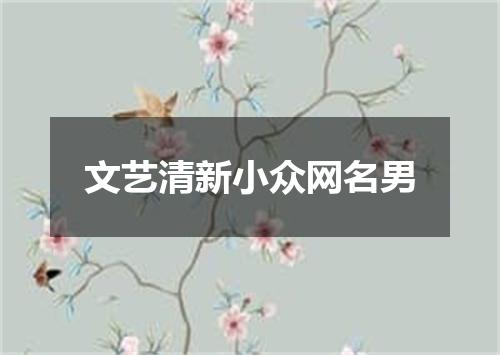 文艺清新小众网名男