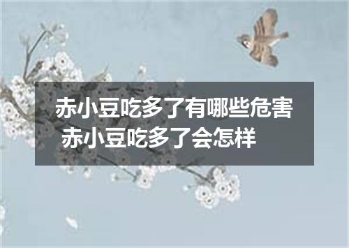 赤小豆吃多了有哪些危害 赤小豆吃多了会怎样