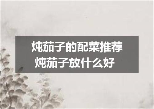 炖茄子的配菜推荐 炖茄子放什么好