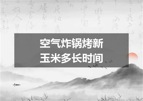 空气炸锅烤新玉米多长时间
