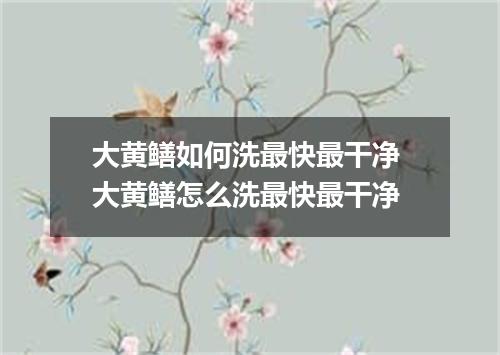 大黄鳝如何洗最快最干净 大黄鳝怎么洗最快最干净