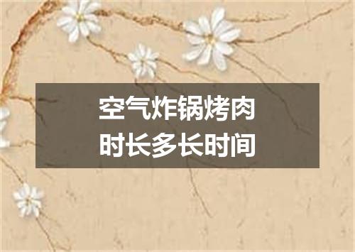 空气炸锅烤肉时长多长时间