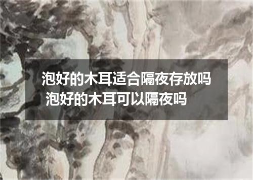 泡好的木耳适合隔夜存放吗 泡好的木耳可以隔夜吗