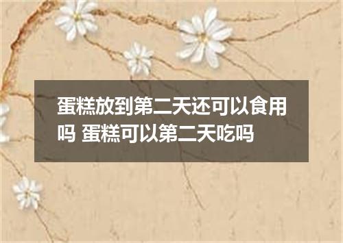 蛋糕放到第二天还可以食用吗 蛋糕可以第二天吃吗