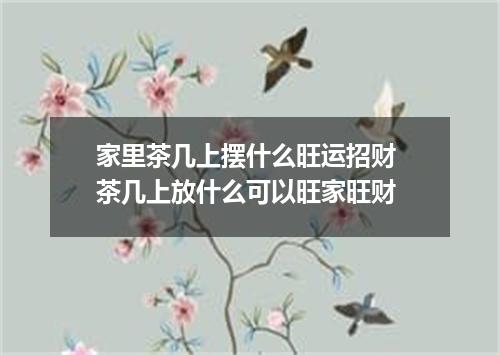家里茶几上摆什么旺运招财 茶几上放什么可以旺家旺财