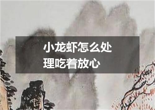 小龙虾怎么处理吃着放心