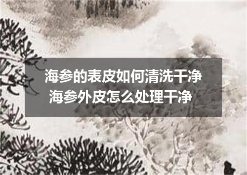海参的表皮如何清洗干净 海参外皮怎么处理干净
