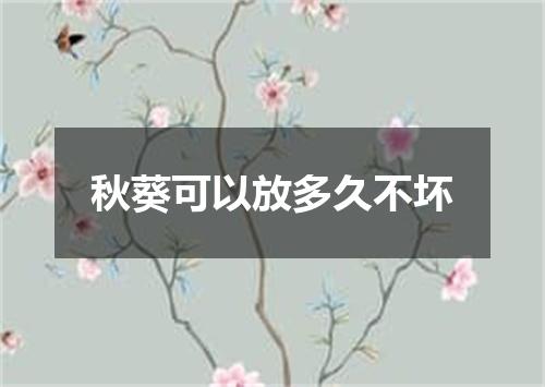 秋葵可以放多久不坏