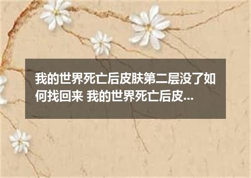 我的世界死亡后皮肤第二层没了如何找回来 我的世界死亡后皮肤第二层没了