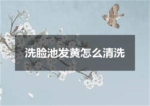 洗脸池发黄怎么清洗