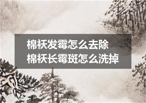 棉袄发霉怎么去除 棉袄长霉斑怎么洗掉