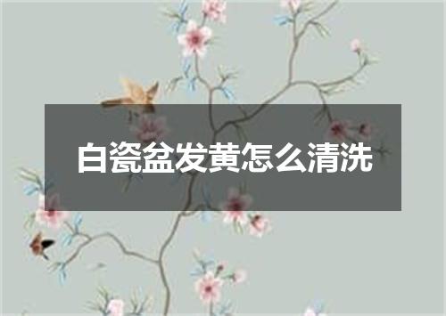白瓷盆发黄怎么清洗