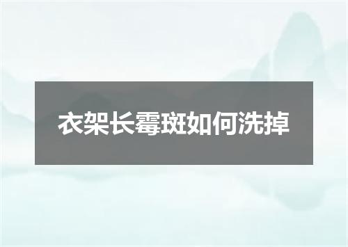 衣架长霉斑如何洗掉