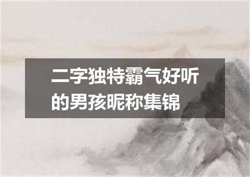 二字独特霸气好听的男孩昵称集锦