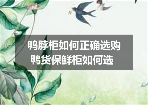 鸭脖柜如何正确选购 鸭货保鲜柜如何选