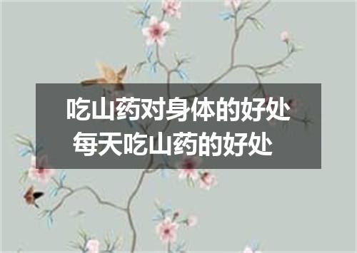 吃山药对身体的好处 每天吃山药的好处