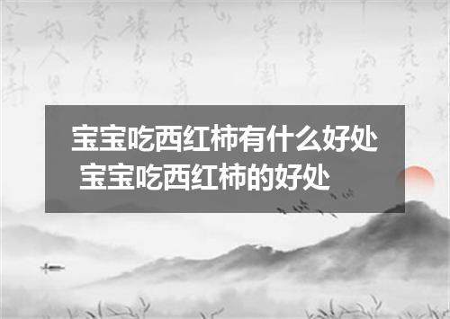 宝宝吃西红柿有什么好处 宝宝吃西红柿的好处