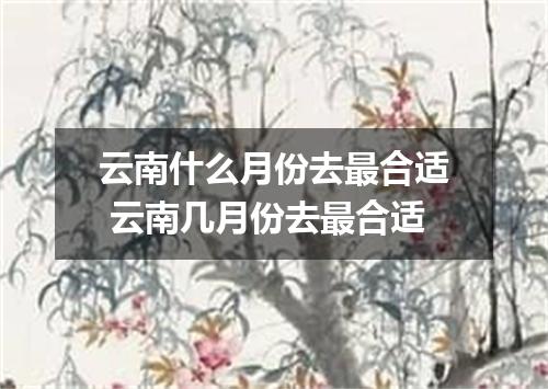 云南什么月份去最合适 云南几月份去最合适