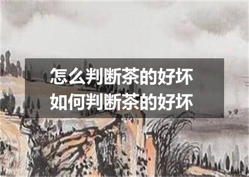 怎么判断茶的好坏 如何判断茶的好坏