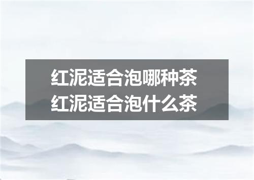 红泥适合泡哪种茶 红泥适合泡什么茶