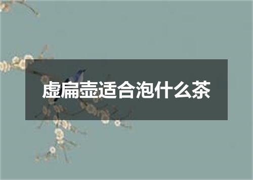 虚扁壶适合泡什么茶