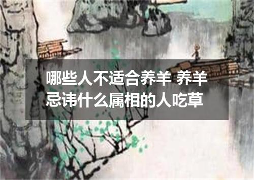 哪些人不适合养羊 养羊忌讳什么属相的人吃草