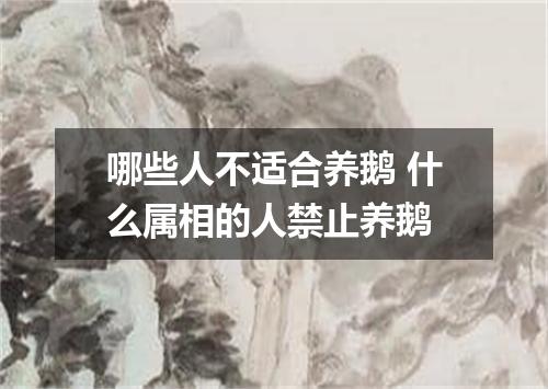 哪些人不适合养鹅 什么属相的人禁止养鹅