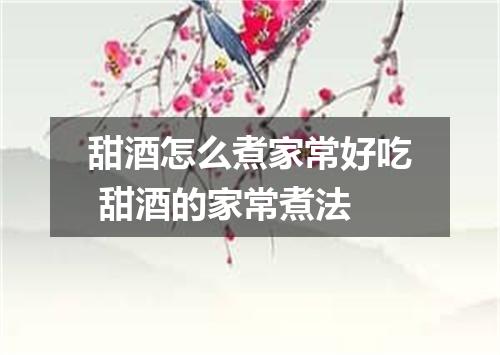 甜酒怎么煮家常好吃 甜酒的家常煮法