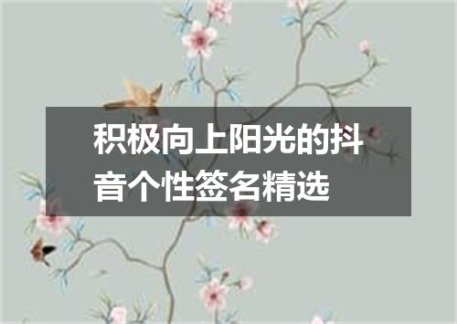 积极向上阳光的抖音个性签名精选