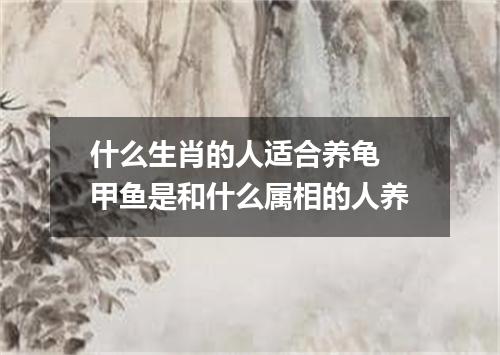 什么生肖的人适合养龟 甲鱼是和什么属相的人养