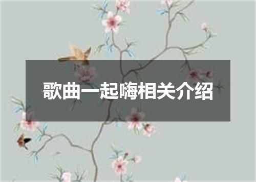 歌曲一起嗨相关介绍