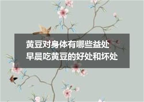 黄豆对身体有哪些益处 早晨吃黄豆的好处和坏处