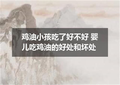 鸡油小孩吃了好不好 婴儿吃鸡油的好处和坏处