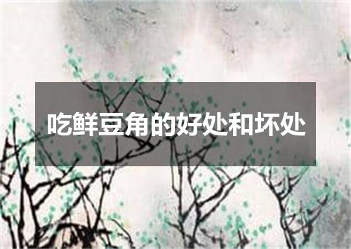 吃鲜豆角的好处和坏处