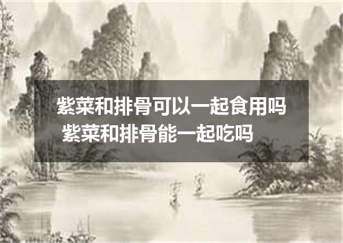 紫菜和排骨可以一起食用吗 紫菜和排骨能一起吃吗