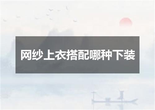 网纱上衣搭配哪种下装