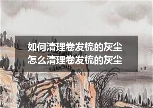 如何清理卷发梳的灰尘 怎么清理卷发梳的灰尘