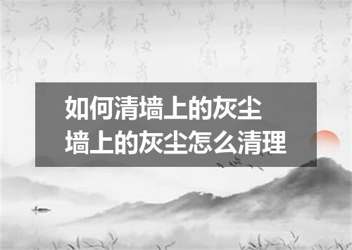 如何清墙上的灰尘 墙上的灰尘怎么清理