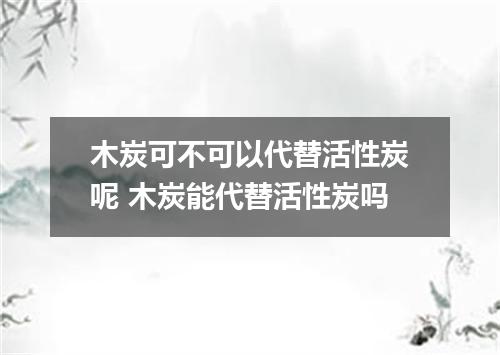 木炭可不可以代替活性炭呢 木炭能代替活性炭吗