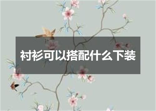 衬衫可以搭配什么下装