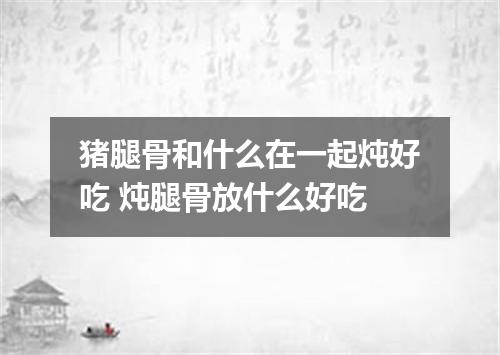 猪腿骨和什么在一起炖好吃 炖腿骨放什么好吃